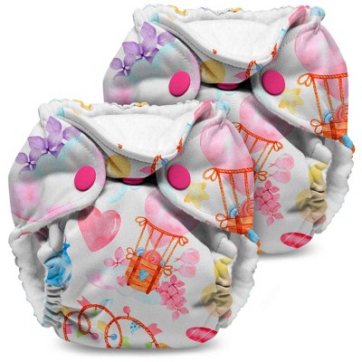 Image of Kanga Care Lil Joey Newborn All in One AIO Cloth Diaper (2pk) Candylicious Pink 4-12lbs