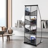 VEVOR Brochure Display Stand, 4-Tier 8 Pockets Mesh Literature Display Holder, Floor Standing Magazine Newspaper Catalog Rack Black - 2 of 4