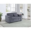 Poundex,Convertible Sofa with Cupholders - 3 of 4
