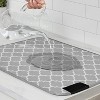LunaLulinlk Dish Drying Mat Thick Absorbent Microfiber Mat for Under Dryer Rack 16x18 In Quatrefoil - 4 of 4