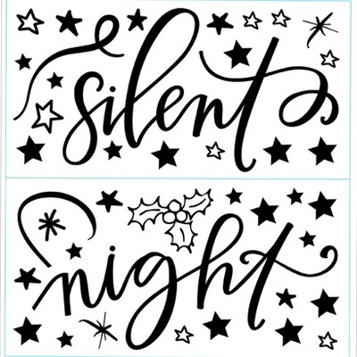 The Lakeside Collection Holiday Sentiment Decals - Silent Night