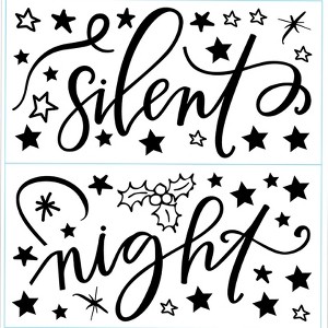 The Lakeside Collection Holiday Sentiment Decals - Silent Night - 1 of 4