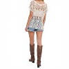 Women's Crochet Lace Scoop Neck Layering Top - BluIvy - 2 of 4