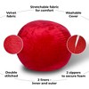 NicBex Velvet Bean Bag Chair,3 Ft Plush Floor Chair for Kids and Adults with Washable Cover,Filled with Shredded and Memory Foam - 4 of 4