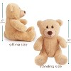 LotFancy 2Pcs 8 in Teddy Bear Stuffed Animals, Plush Bear Toy Gifs for Kids, Boys, Girls, Brown - 3 of 4