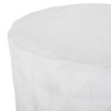 Maggift Patio End Tables, Stylish End Tables for Indoor and Outdoor Use, Ideal for Gardens, Backyard, Special Design, White, 15.25"*15.25"*19" - 3 of 4