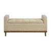 NicBex Modern 50" Storage Bench Wood Accent Stools with Button Tufted for Bedroom and Entryway - 4 of 4