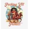 "Parking Lot Pioneer" Old West Wagon Football Cowboy Youth Short Sleeve Tee - 2 of 2