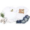 Simply Sage Market Women's Lucky Mama Retro Clovers Front and Back Short Sleeve Graphic Tee - 2 of 4