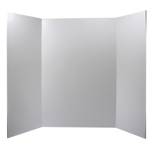 Ghostline Foam Presentation Board, White, 1/2" Faint Grid 28" x 22", 1 Board - 1 of 1
