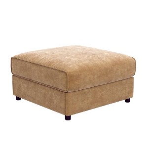 Sapphtopaz Storage Ottoman Footrest Upholstered Ottoman with Storage Shoe Bench Vanity Stool for Living Room, Bedroom, Entryway - 1 of 4