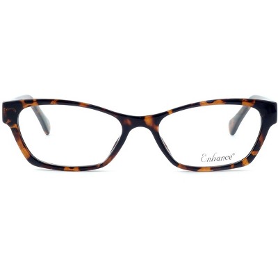 Enhance Optical Designer Reading Glasses 3903 49 mm Tortoise Havana Brown Gold