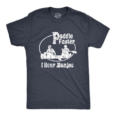 Paddle Faster I Hear Banjos Funny Vintage Movie T-Shirt - Crazy Dog Men's T Shirt