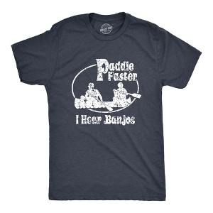 Paddle Faster I Hear Banjos Funny Vintage Movie T-Shirt - Crazy Dog Men's T Shirt - 1 of 4