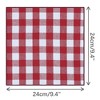 INSPIRE CHIC Men's Buffalo Check Cotton Pocket Square - 2 of 4