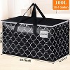 Heavy Duty Moving Bags Tag Pockets, Collapsible Storage Totes Moving, Camping & Travel -Foldable Packing - 4 of 4