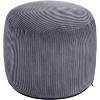 ACEPANO Small Corduroy Footstool with Foam Padding-Dark Gray - 4 of 4