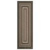 Braided Printed Pattern Rug, Soft Foldable Low Pile Non-Slip Floor Mat, Farmhouse Bordered Indoor Carpet for Living Room, Bedroom - 2 of 4