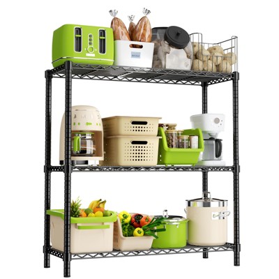 Adjustable Garage Wire Shelving Unit for Kitchen, Laundry Room, Pantry, Warehouse, Basement