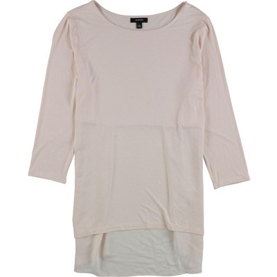 Alfani Womens Mixed Media Basic T-Shirt