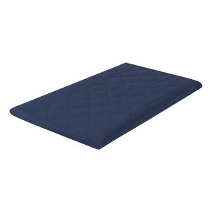 Everyday Kids Dark Navy Quilted Pack n Play Mattress Sheet – Ultra-Soft Portable Crib Sheet for Baby Boys, Playpen or Mini Crib Fitted - 1 of 4