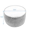 NicBex 25.5 Inch Round Storage Ottoman with MDF Desktop Panel,Work as End Table and Ottoman for Living Room,Bedroom - 3 of 4