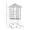 77" Flight Bird Cage Hexagon Covered Canopy Portable Aviary With Storage - 3 of 4