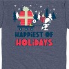 Men's - Peanuts - Happiest Of Holidays Short Sleeve Graphic T-Shirt - 2 of 4