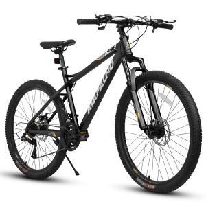 ORRD 26 Inch Mountain Bike for Adults Teens, 21 Speed Disc Brakes, High Carbon Steel Frame, Dual Shock Bike，Blue+Grey - 1 of 4