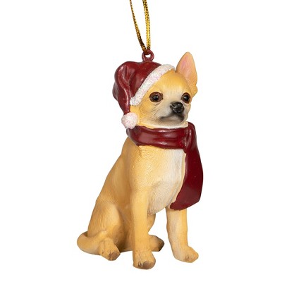 Design Toscano Chihuahua Holiday Dog Ornament Sculpture