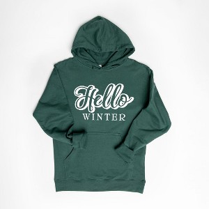 Simply Sage Market Women's Graphic Hoodie Retro Hello Winter - 1 of 3