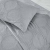 Modern Circles Cotton Medium Weight Woven Coverlet by Blue Nile Mills - 4 of 4