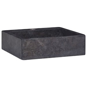 vidaXL Sink Black 15.7 in.x15.7 in.x4.7 in. Marble - 1 of 4