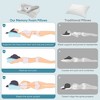 CAVINAS Ergonomic Cervical Pillow,Orthopedic Memory Foam Neck Support Bed Pillow for Back and Side Sleepers,King Size - 3 of 4