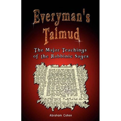 Everyman's Talmud - by  Abraham Cohen & A Cohen (Paperback)