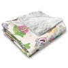 Dora the Explorer Boots Pattern Silk Touch Faux Shearling Throw Blanket 50 x 60 inches - 4 of 4