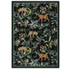 Living Room Rug Jungle Tiger Area Rug Plant Rugs Low Pile Non Shedding Soft Accent Carpet for Bedroom, Dining Room - 3 of 4