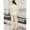 INSPIRE CHIC Women's Lapel Collar Long Sleeve Business Casual One Button Work Office Suit Blazer - 3 of 4