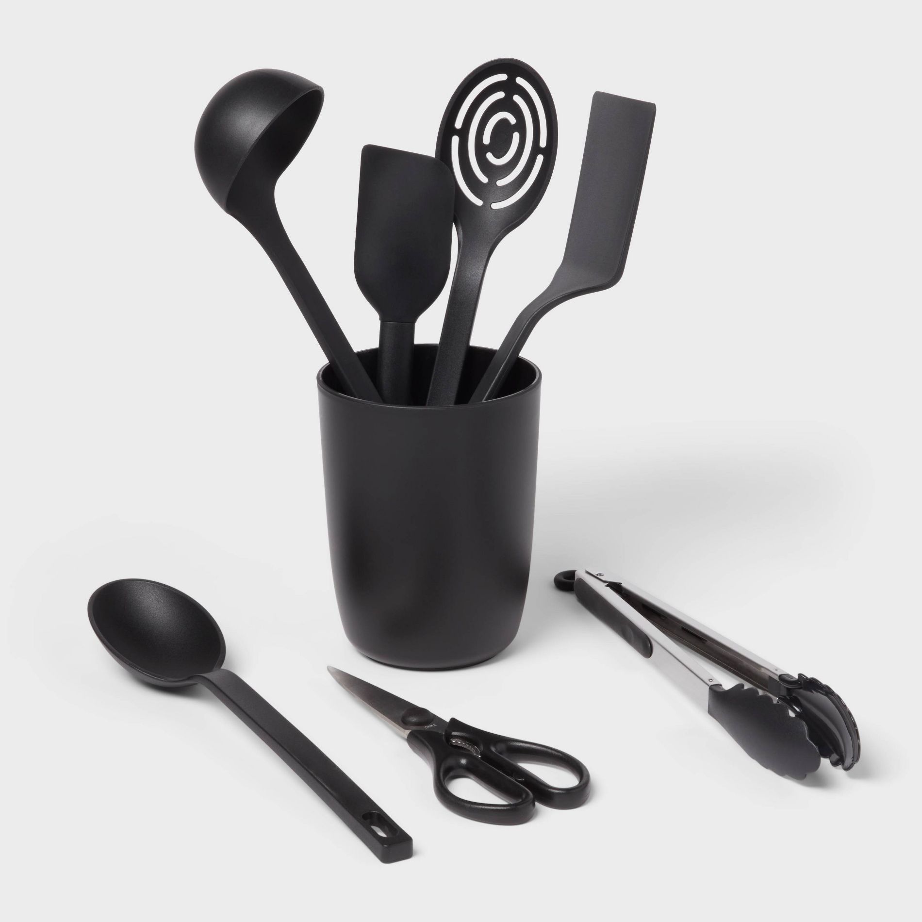 8pc Nylon Kitchen Utensil Set with Holder - Room Essentials™