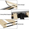 homfan Upholstered Bed Frame with Wingback Headboard, Luxurious Velvet Upholstery Platform Bed, Wooden Slat Support, and Easy Assembly - 4 of 4