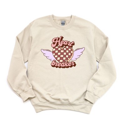 Simply Sage Market Women's Graphic Sweatshirt Heart Breaker Wings