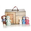 The Queens Treasures My First Little House 30 Pc Ingalls Bear Family and Cabin - 2 of 4
