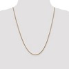 Black Bow Jewelry 1.8mm 14k Rose Gold Solid Diamond Cut Spiga Chain Necklace - 3 of 4