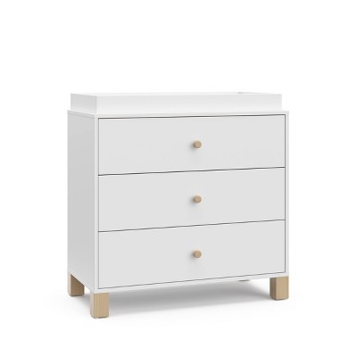 Storkcraft California 3 Drawer Dresser with Removable Changing Topper