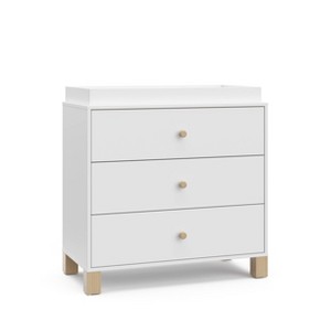 Storkcraft California 3 Drawer Dresser with Removable Changing Topper - 1 of 4