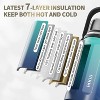 ZACHVO 320Z Insulated Tumbler, 24H Hot 72H Cold, 7-Layer Vacuum, Leakproof Stainless Steel Bottle with Handle & Strap - 3 of 4