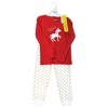 Hudson Baby Infant Girl Cotton Pajama Set, Christmas Unicorn - 2 of 4