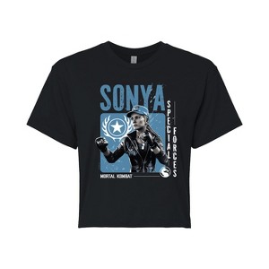 Women's - Mortal Kombat - Sonya Cropped Graphic T-Shirt - 1 of 4