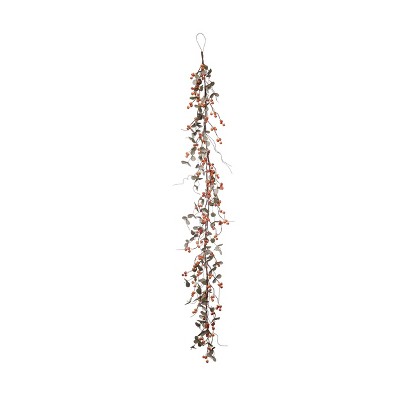 Transpac Artificial 60 in. Multicolor Harvest Bittersweet Eucalyptus Garland