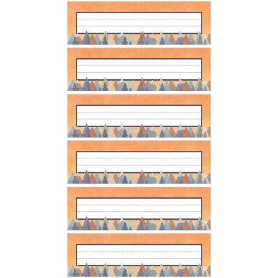 Teacher Created Resources® Moving Mountains Flat Name Plates, 36 Per Pack, 6 Packs